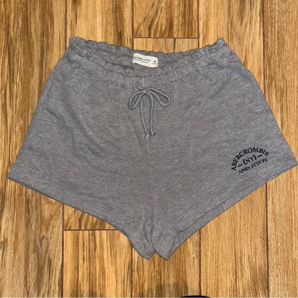 Abercrombie & Fitch Gray Drawstring Shorts